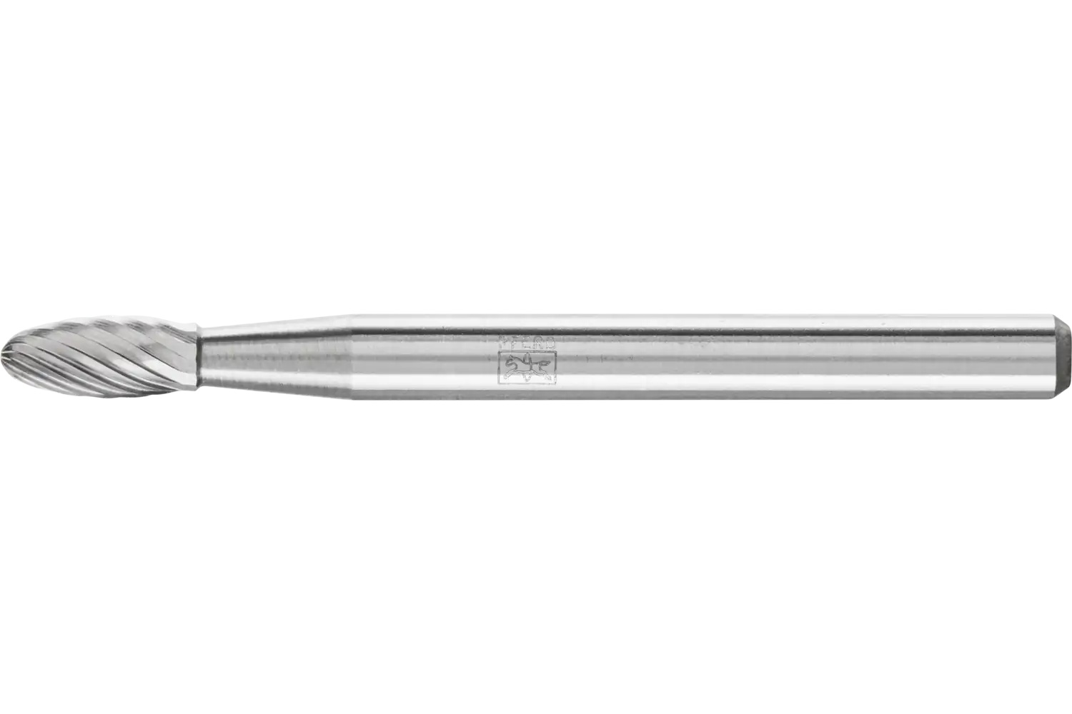 Picture of Pferd Carbide Bur SH-41 Flame Shape Single Cut 1/8" x 1/4" x 1/8" Shank